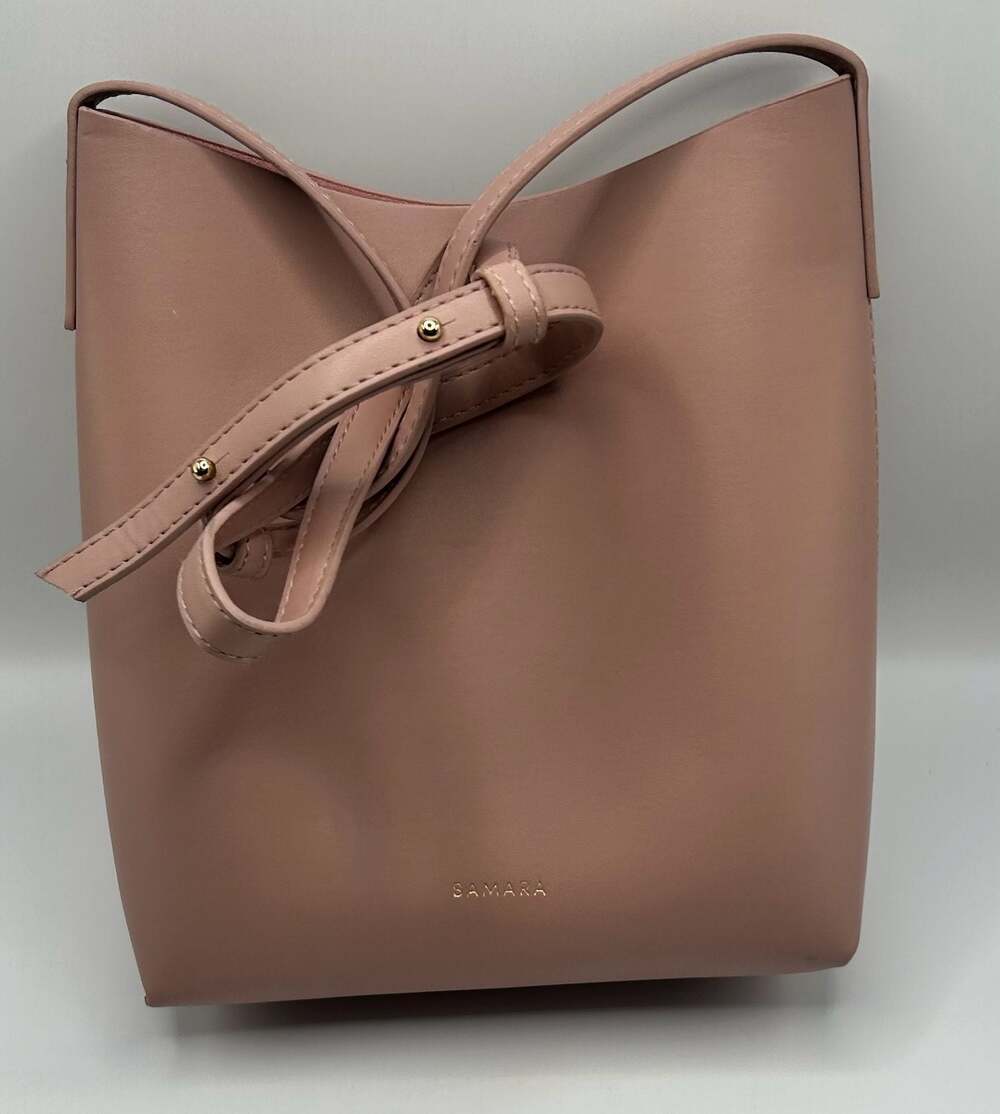SAMARA Vegan Leather Blush Pink Minimalist Neutral Crossbody | Capsule Bag